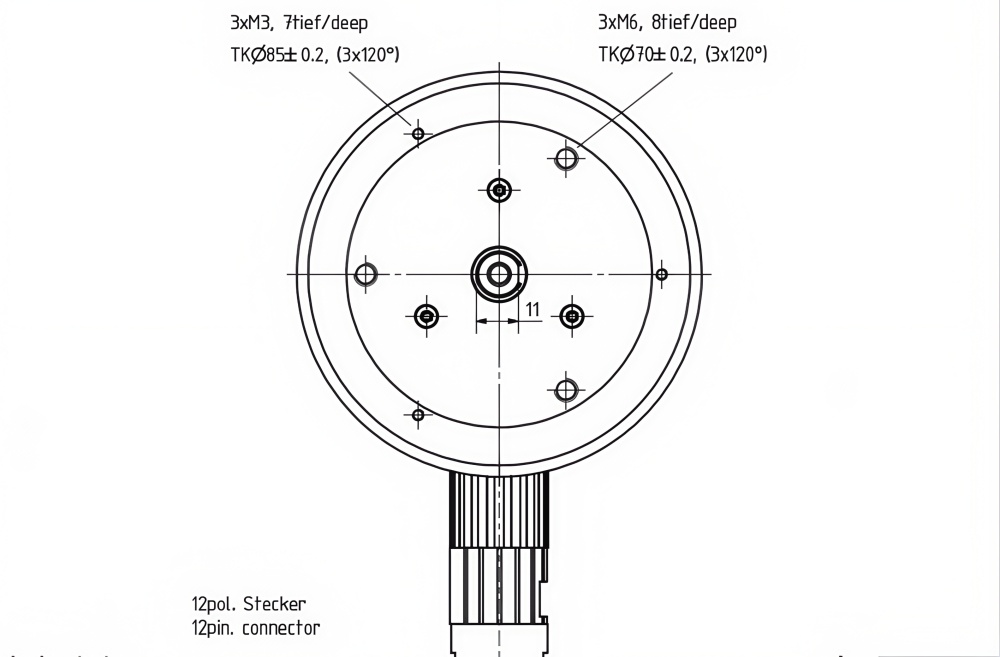 CEV65M-10736 CEV65M*4096/4096 SSI 80ZB12FL24 Absolute rotary Encoder(Replacement model)-I'm MaxLee